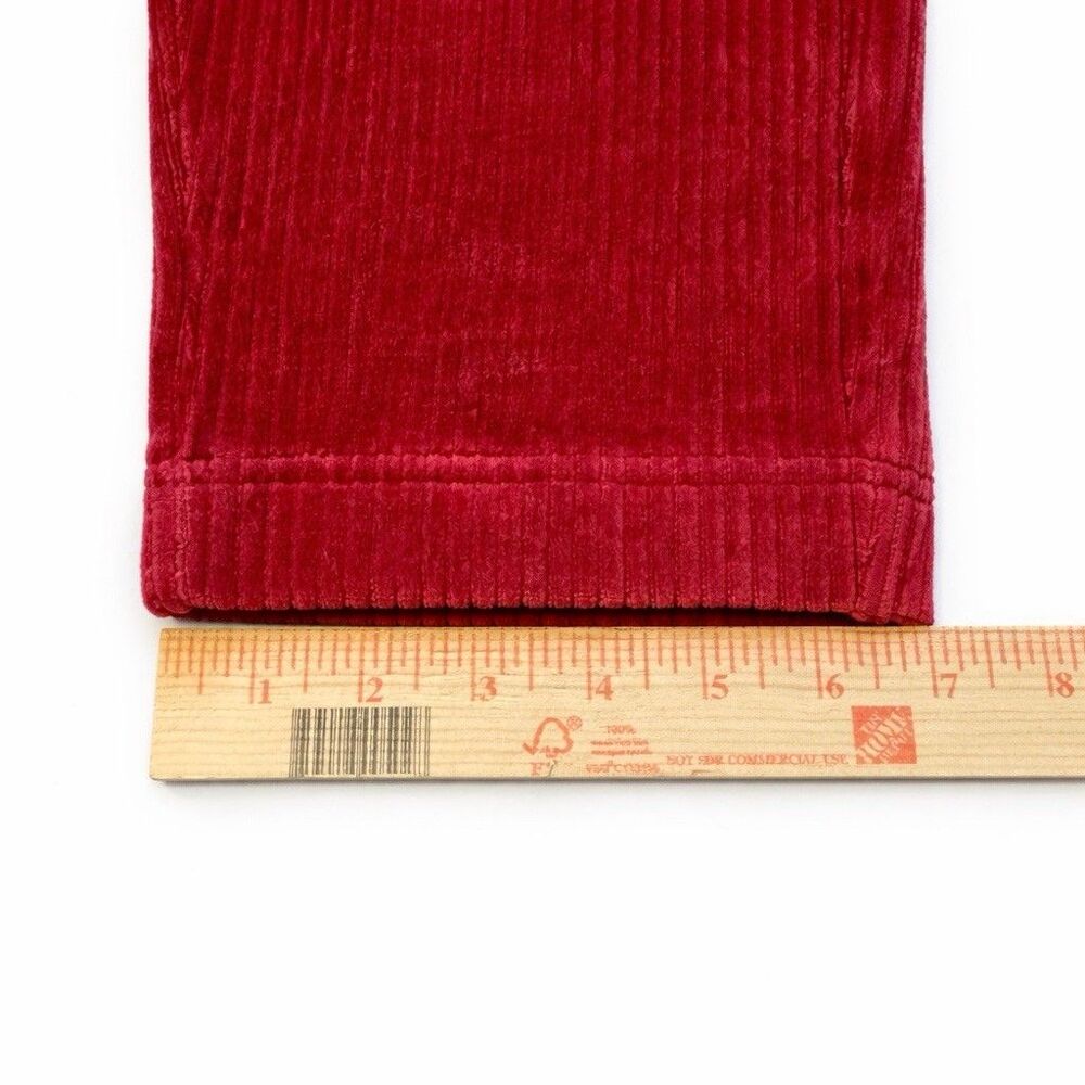 Marine Layer Red Corduroy Pants Women’s Small High Rise Straight Casual Soft - Picture 11 of 11